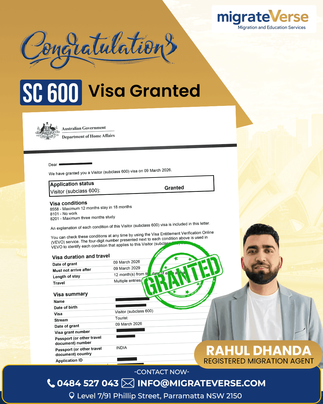 Visitor Visa - Salochana Devi