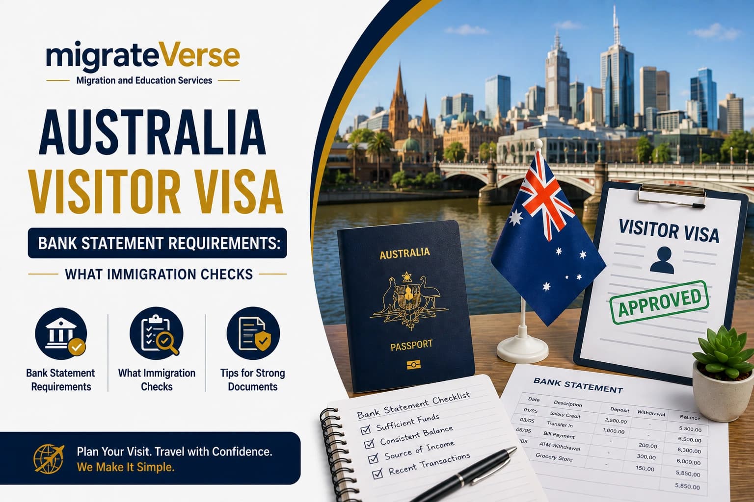 Australia Visitor Visa Bank Statement Requirements What Immigration Checks